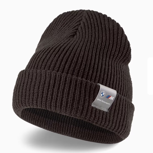 NWT - Puma x BMW Unisex Classic Cuff Beanie - Picture 5 of 8